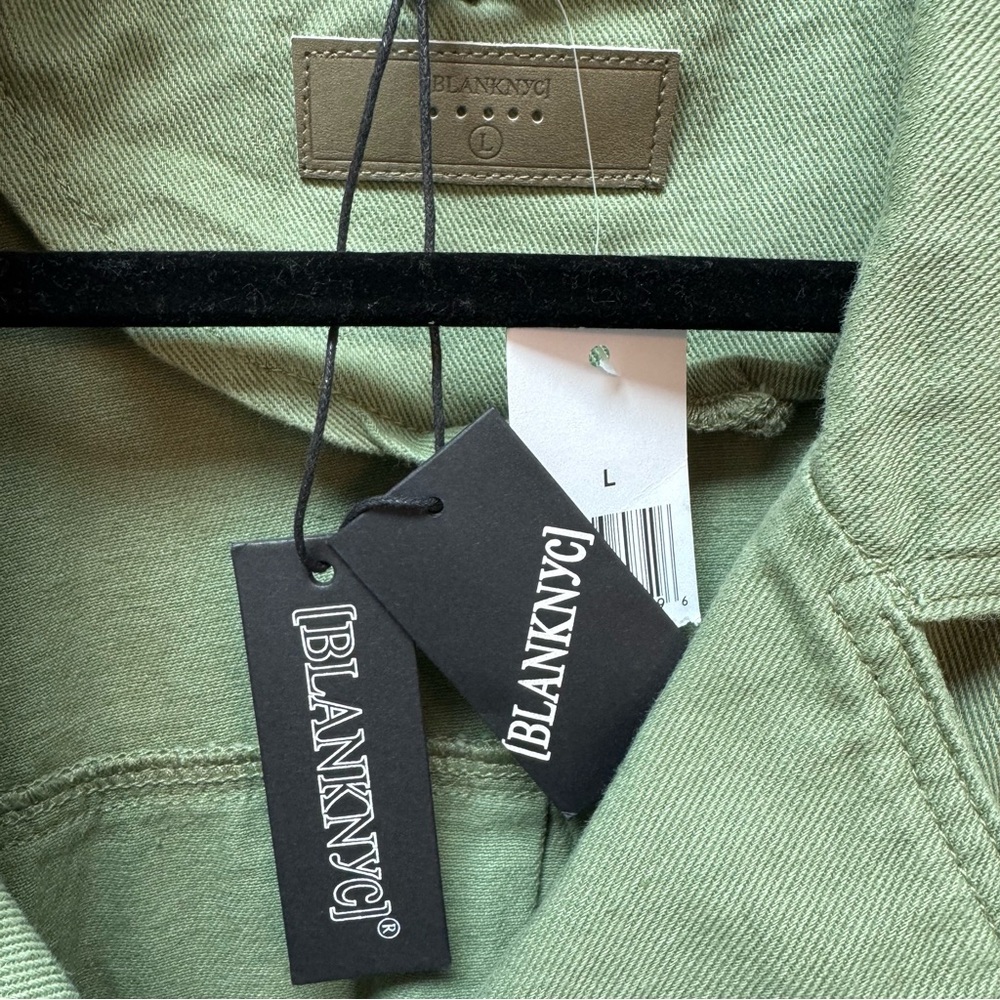 NEW BlankNYC Cropped Double Breasted Trench Coat Utility Jacket - Picture 7 of 8